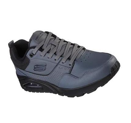 Férfi Skechers Uno - Suroka Tornacipő Szürke Fekete | HU4125D