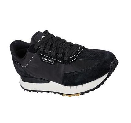 Férfi Skechers Upper Cut Classic Jogger - Ash Alkalmi Cipő Fekete | HUI6825