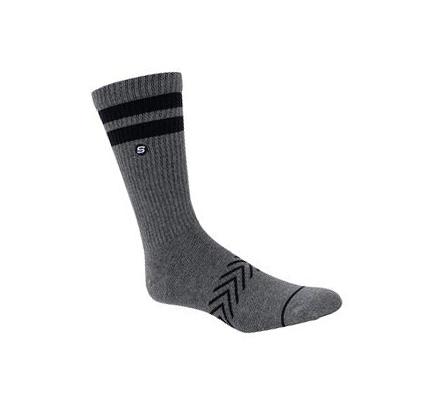Férfi Skechers Varsity Crew - 1 Pair Zokni Szürke | HUI739D