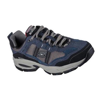 Férfi Skechers Vigor 2.0 - Trait Tornacipő Sötétkék Szürke | HU3889B