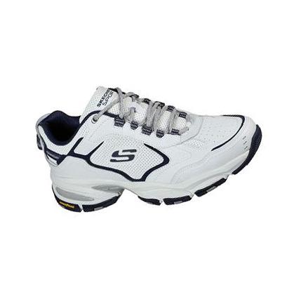 Férfi Skechers Vigor 3.0 - Arbiter Tornacipő Fehér Sötétkék | HU3700L