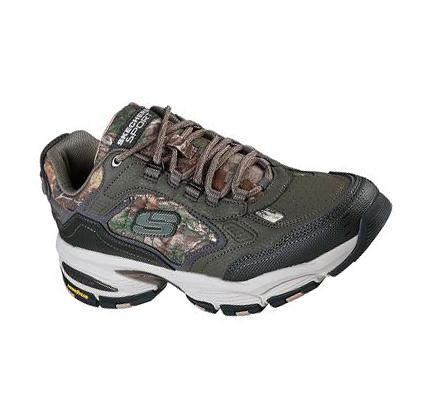 Férfi Skechers Vigor 3.0 - Down Range Edzőcipő Olivazöld | HU3689D