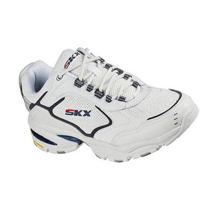 Férfi Skechers Vigor 3.0 - Linwell Edzőcipő Fehér Sötétkék | HU3687G