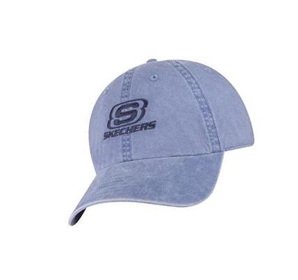 Férfi Skechers Washed Dad Kalap Kék | HUI4374