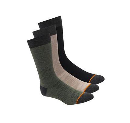 Férfi Skechers Wool Blend Munka Crew - 3 Pack Zokni Szürke Zöld | HUA114L