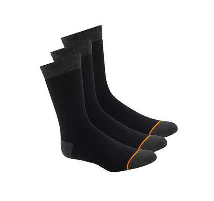Férfi Skechers Wool Blend Munka Crew - 3 Pack Zokni Szürke Fekete | HUA125E