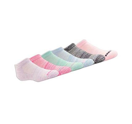 Lány Skechers 6 Pack Low Cut Color Stripe Zokni Színes | HUA570B