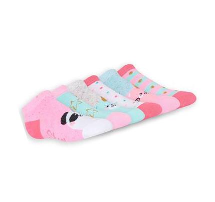 Lány Skechers 6 Pack Low Cut Cute Zokni Rózsaszín | HUA420K