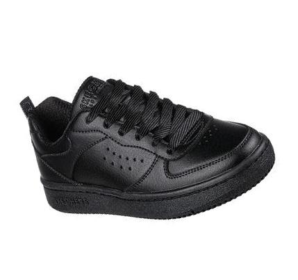 Lány Skechers Court Squad - Pep Stars Tornacipő Fekete | HU6020L