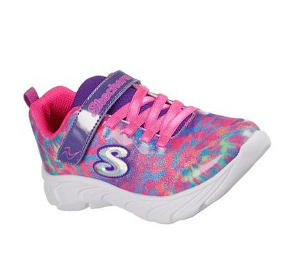 Lány Skechers Dynamic Dash - Vivid Paint Tornacipő Lila Színes | HU7445X