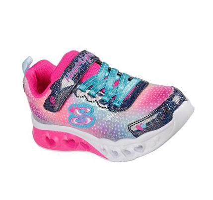 Lány Skechers Flutter Heart Lights - Simply Love Tornacipő Sötétkék Színes | HU72205