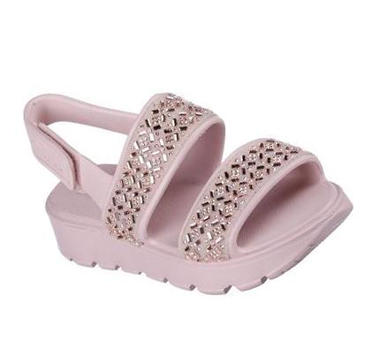 Lány Skechers Footsteps - Lil Glam Party Szandál Rózsaszín | HU4845X