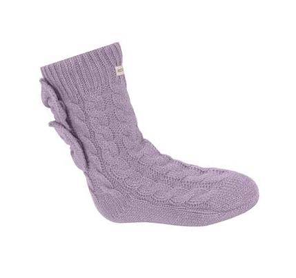 Lány Skechers GO LOUNGE Crew Bow - 1 Pack Zokni Lila | HUA920L