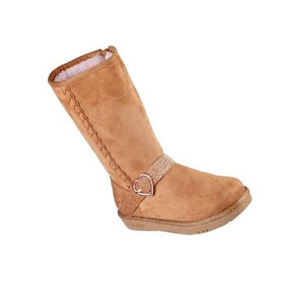Lány Skechers Glamslam - Darling Days Csizma Barna | HU3220B