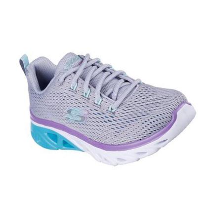 Lány Skechers Glide-Step Sport - Wave Heat Tornacipő Szürke Világos Türkiz | HU73700