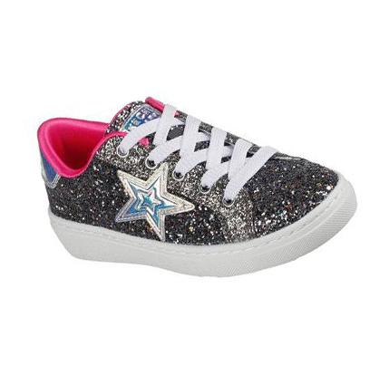 Lány Skechers Goldie - Sparkle Up Alkalmi Cipő Fekete | HU3895G
