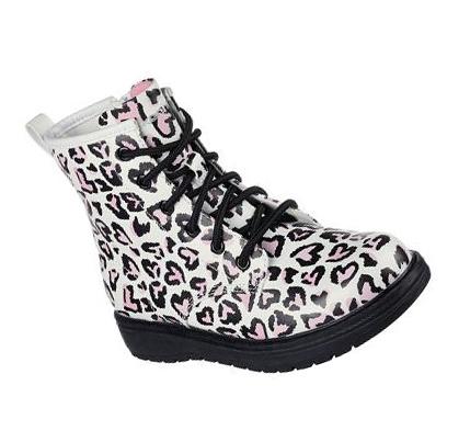 Lány Skechers Gravlen - Totally Wild Csizma Fehér Rózsaszín | HU3195D