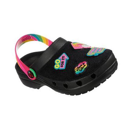 Lány Skechers Heart Charmer - Positive Play Slip Ons Fekete | HU5195G
