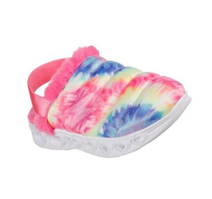 Lány Skechers Heart Lights - Totally Groovy Slip Ons Rózsaszín Színes | HU5470S