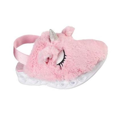 Lány Skechers Heart Lights - Unicorn Snuggles Szandál Rózsaszín | HU4720L