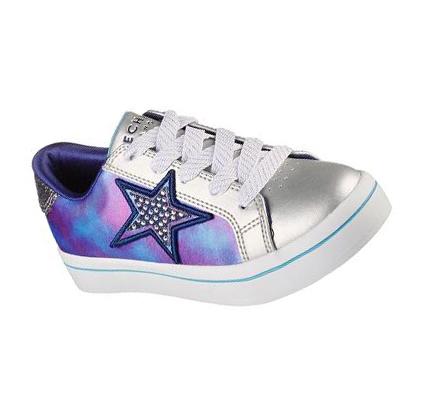 Lány Skechers Hi-Lite - Starry Cloud Alkalmi Cipő Sötétkék Színes | HU3795Q
