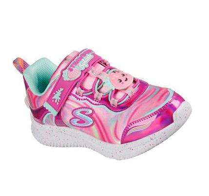 Lány Skechers Jumpsters - Sweet Kickz Tornacipő Rózsaszín Színes | HU7095D