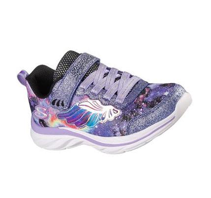 Lány Skechers Quick Kicks - Flying Beauty Tornacipő Lila Fekete | HU7020A