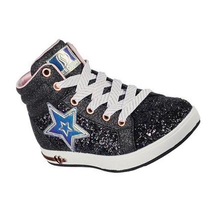 Lány Skechers Shoutouts 2.0 - Starry Glam Alkalmi Cipő Fekete | HU3545X