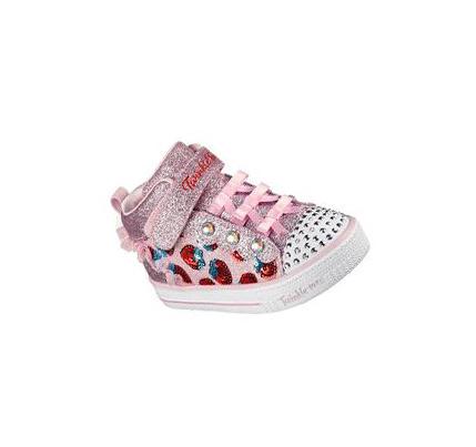 Lány Skechers Shuffle Lite - Fruity Shines Alkalmi Cipő Rózsaszín Piros | HU3395B