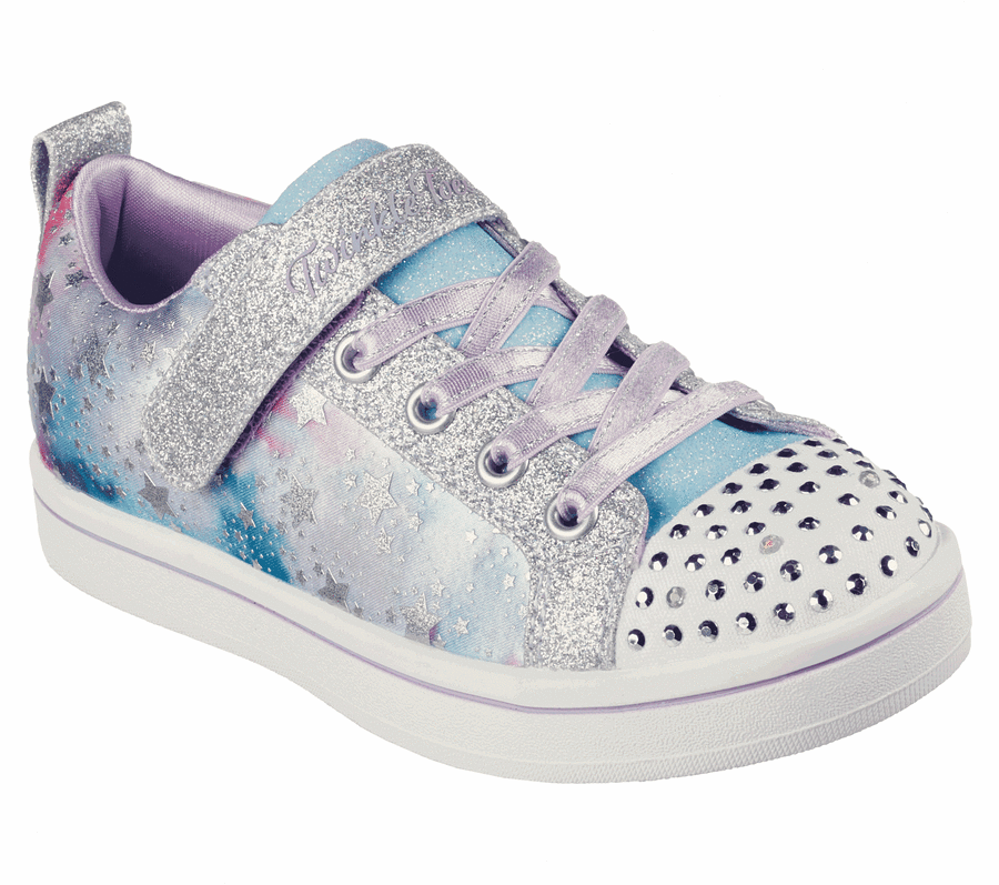 Lány Skechers Sparkle Rayz - Galaxy Brights Alkalmi Cipő Titán Színes | HU4320W