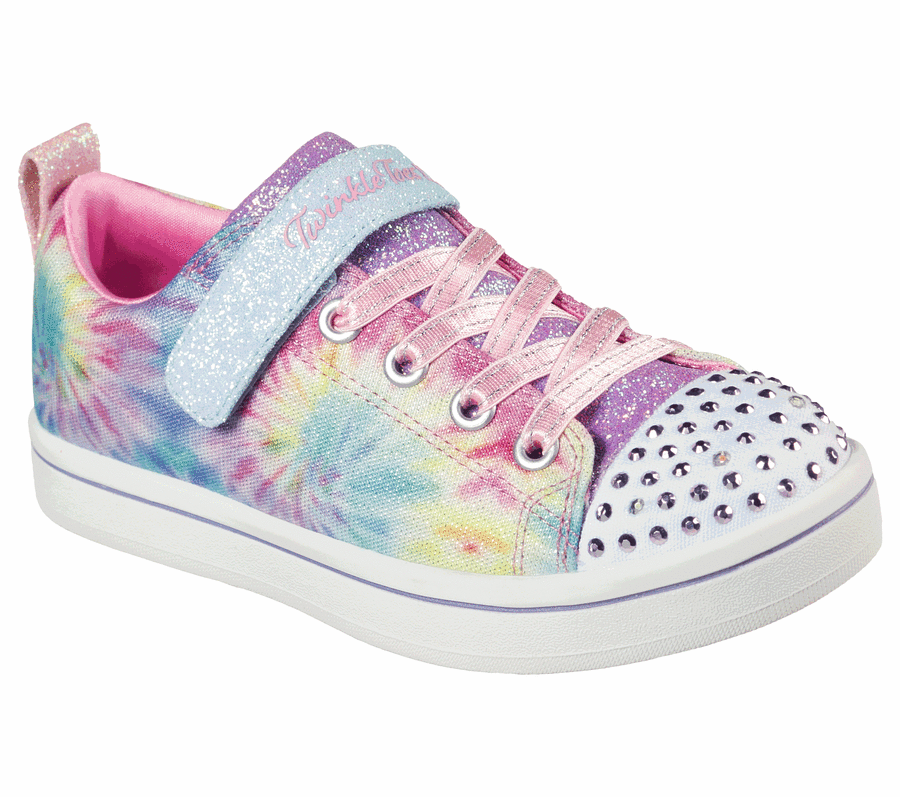 Lány Skechers Sparkle Rayz - Groovy Dreamz Alkalmi Cipő Levendula Színes | HU42950