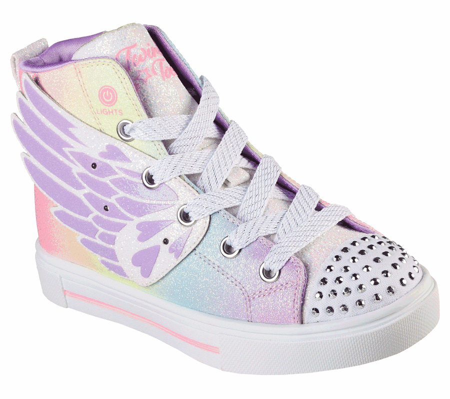 Lány Skechers Twinkle Sparks - Wing Charm Alkalmi Cipő Levendula Színes | HU40958