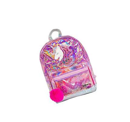 Lány Skechers Twinkle Toes: Confetti Unicorn Hátizsák Rózsaszín | HUA395P