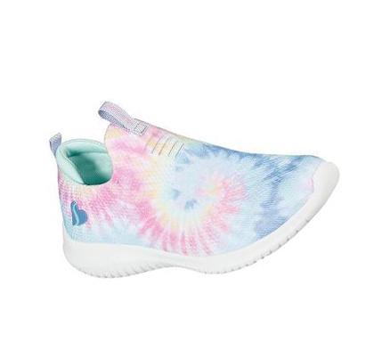 Lány Skechers Ultra Flex - Groovin Vibe Alkalmi Cipő Kék Színes | HU46205
