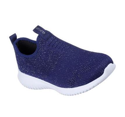 Lány Skechers Ultra Flex - Splendid Sleeks Alkalmi Cipő Sötétkék | HU4495D