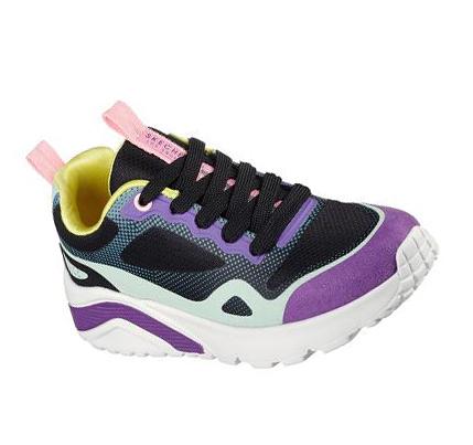 Lány Skechers Uno Lite - Color Pops Tornacipő Fekete Színes | HU6295P