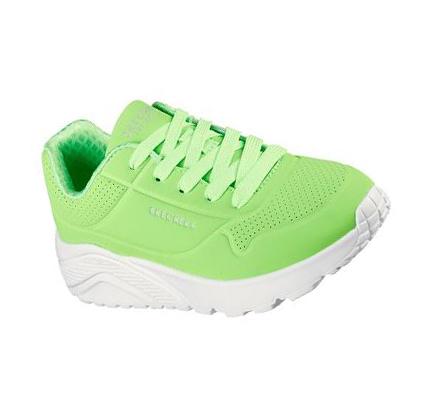 Lány Skechers Uno Lite - In My Zone Tornacipő Zöld | HU61954