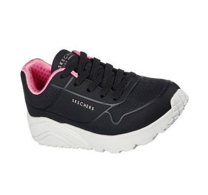 Lány Skechers Uno Lite - In My Zone Tornacipő Fekete | HU6270W