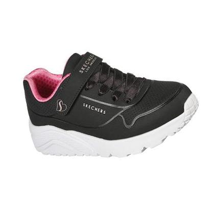 Lány Skechers Uno Lite Tornacipő Fekete | HU6145X