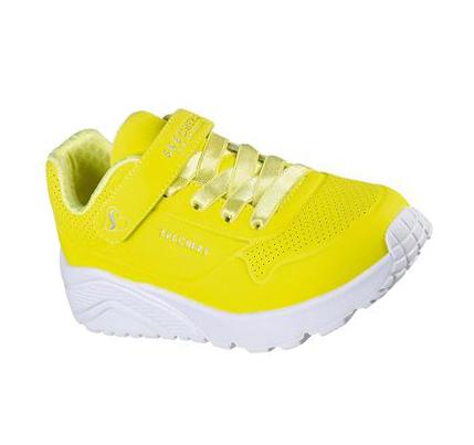 Lány Skechers Uno Lite Tornacipő Sárga | HU60953