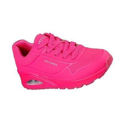 Lány Skechers Uno - Night Shades Tornacipő Rózsaszín | HU6545E