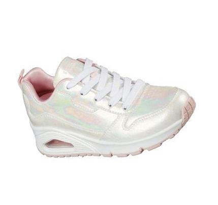 Lány Skechers Uno - Opal Shines Alkalmi Cipő Fehér Színes | HU3670W