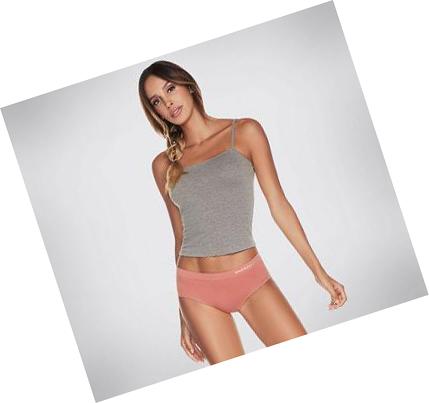 Női Skechers 3 Pack of Solid Hipster Briefs Fehérnemű Rózsaszín Szürke | HU6547G