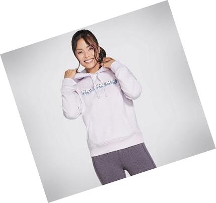 Női Skechers Apparel Block Heritage Pullover Kapucnis Pulóver Lila | HU4194L
