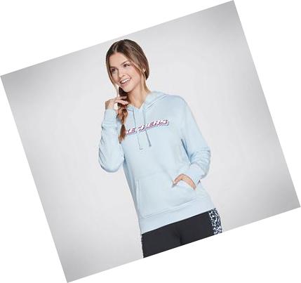 Női Skechers Apparel Block Heritage Pullover Kapucnis Pulóver Rózsaszín | HU4209D