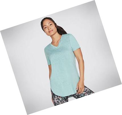 Női Skechers Apparel Diamond Blissful Tunic Póló Türkiz | HU4444A