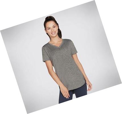 Női Skechers Apparel Diamond Blissful Tunic Póló Fekete | HU4469D