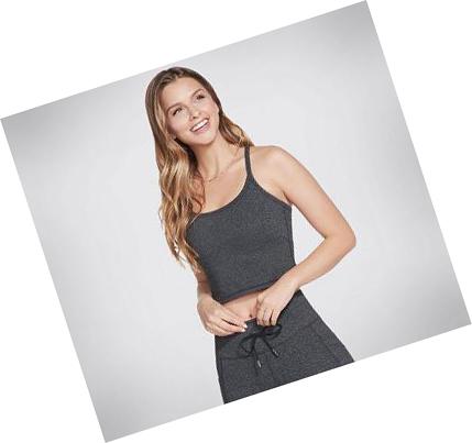 Női Skechers Apparel GOFLEX Luxe Crop Bra Sportmelltartó Szürke | HU5009D