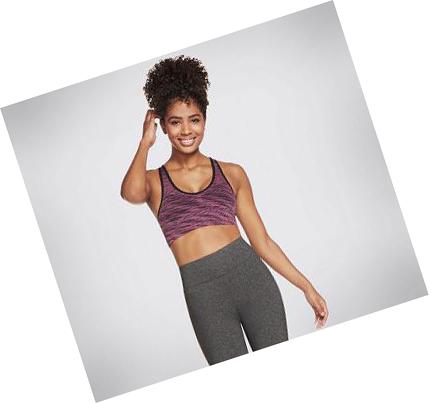 Női Skechers Apparel GOKNIT Seamless Racer Sportmelltartó Lila | HU4844L