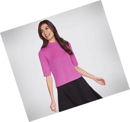 Női Skechers Apparel Moment Póló Lila | HU41720